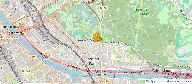 localisation de l'entreprise MADAME AGNES HUBERT à CHARENTON-LE-PONT
