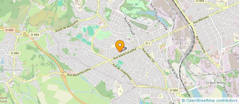 localisation de l'entreprise MADAME AGNES ISMAEL à LE CREUSOT