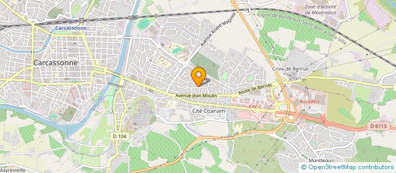 localisation de l'entreprise MADAME AGNES IZARD  CARCASSONNE