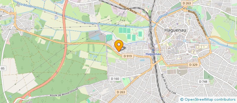 localisation de l'entreprise MADAME AGNES IZRAELEWICZ  HAGUENAU