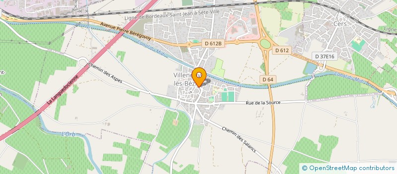 localisation de l'entreprise MADAME AGNES JACQUEMOND à VILLENEUVE-LES-BEZIERS