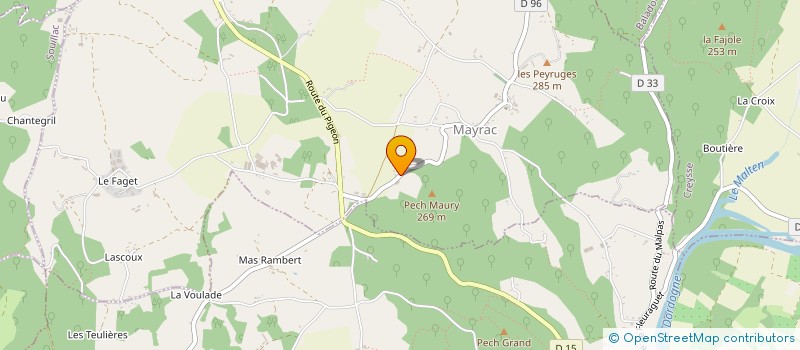 localisation de l'entreprise MADAME AGNES JAUBERTHIE  MAYRAC