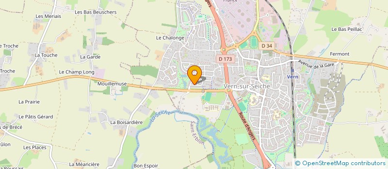 localisation de l'entreprise MADAME AGNES JOUAN  VERN-SUR-SEICHE