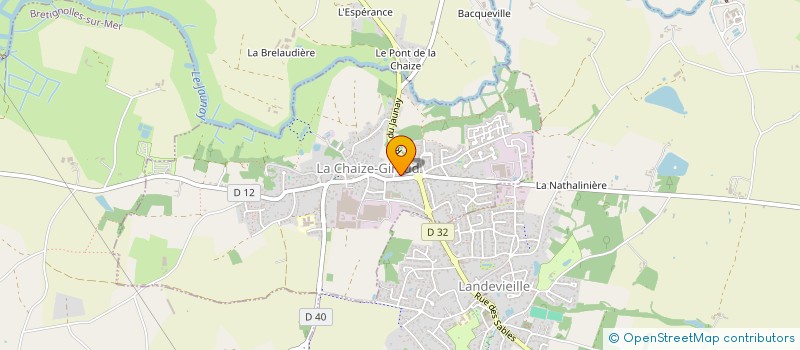 localisation de l'entreprise MADAME AGNES JOULLIE  LA CHAIZE-GIRAUD