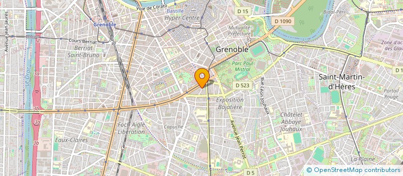 localisation de l'entreprise MADAME AGNES JOYEUSAZ  GRENOBLE