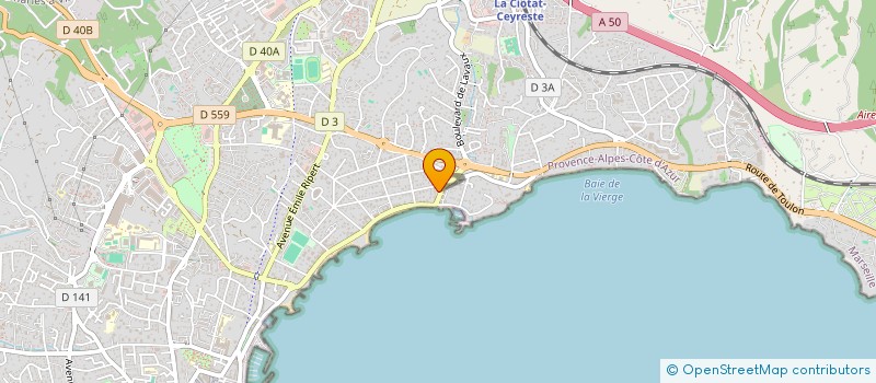 localisation de l'entreprise MADAME AGNES JUGY à LA CIOTAT