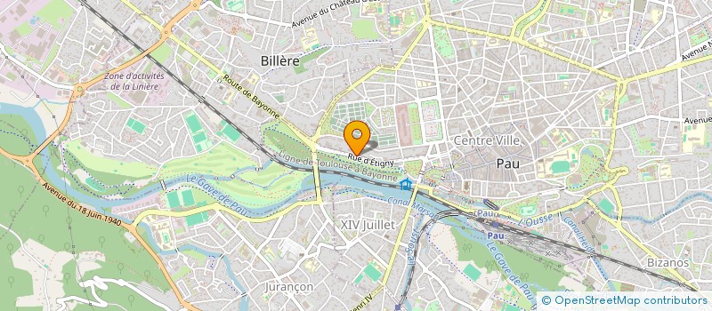 localisation de l'entreprise MADAME AGNES JUVANON DU VACHAT à PAU