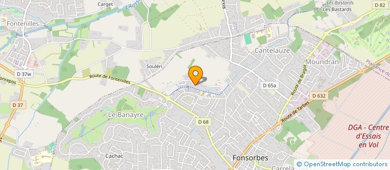 localisation de l'entreprise MADAME AGNES KOWALEWSKI  FONSORBES