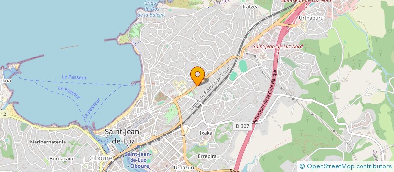 localisation de l'entreprise MADAME AGNES LACAM à SAINT-JEAN-DE-LUZ