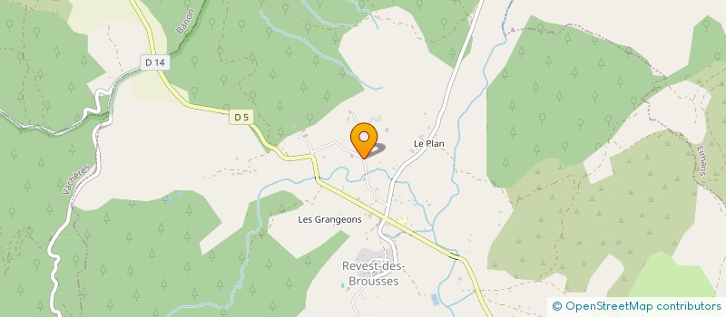 localisation de l'entreprise MADAME AGNES LADRET  REVEST-DES-BROUSSES