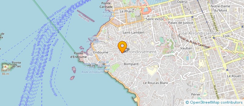 localisation de l'entreprise MADAME AGNES LAJUGIE  MARSEILLE