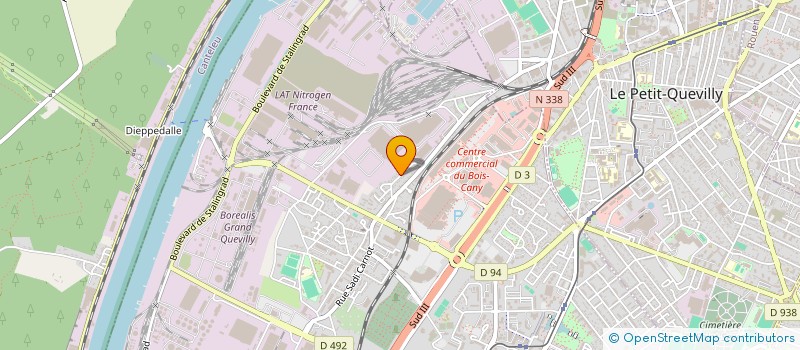 localisation de l'entreprise MADAME AGNES LANGLOIS  LE GRAND-QUEVILLY