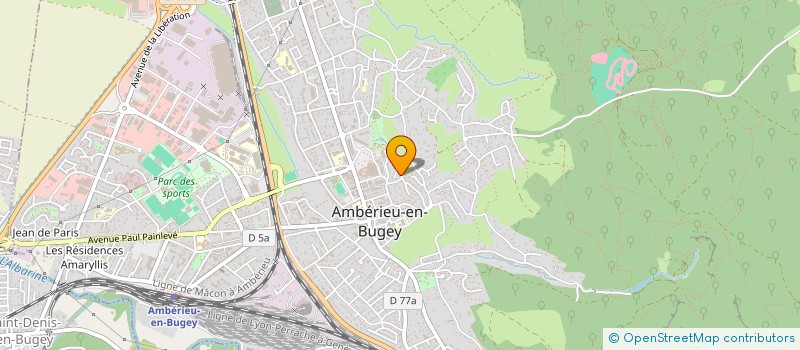 localisation de l'entreprise MADAME AGNES LARDEZ  AMBERIEU-EN-BUGEY