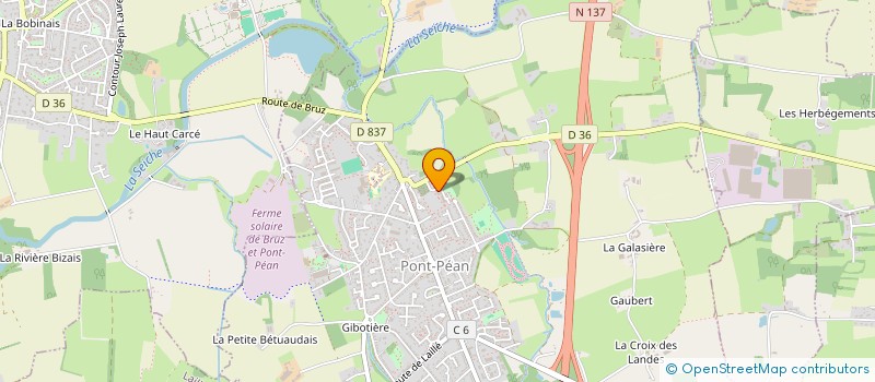 localisation de l'entreprise MADAME AGNES LAUTREY  PONT-PEAN