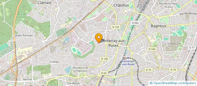 localisation de l'entreprise MADAME AGNES LE BORGNE à FONTENAY-AUX-ROSES