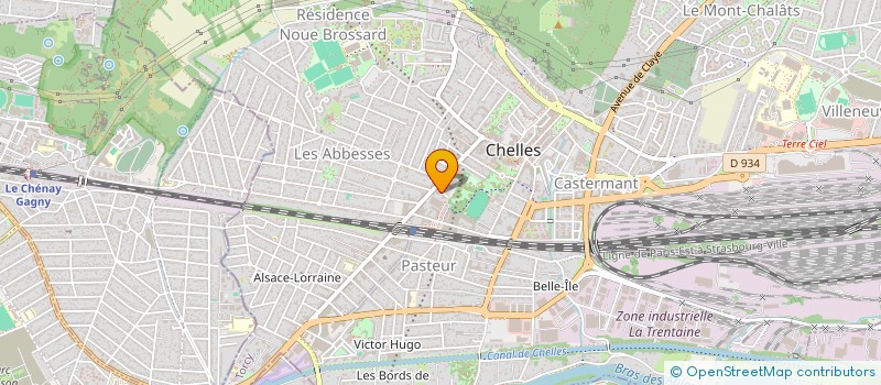 localisation de l'entreprise MADAME AGNES LE BORGNE  CHELLES