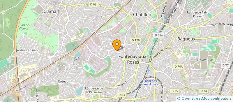 localisation de l'entreprise MADAME AGNES LE BROZEC à FONTENAY-AUX-ROSES