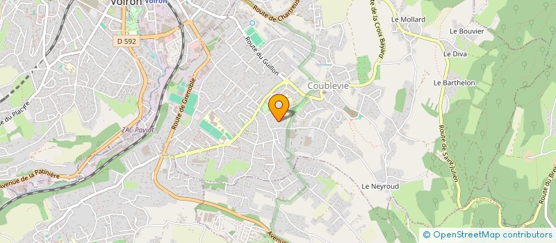 localisation de l'entreprise MADAME AGNES LE CALVE  COUBLEVIE