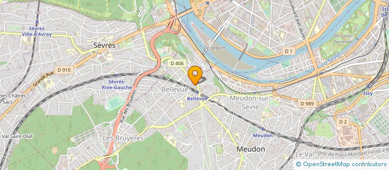 localisation de l'entreprise MADAME AGNES LE COUSSE  MEUDON