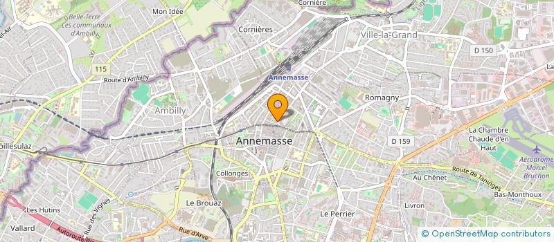 localisation de l'entreprise MADAME AGNES LE MOAN  ANNEMASSE