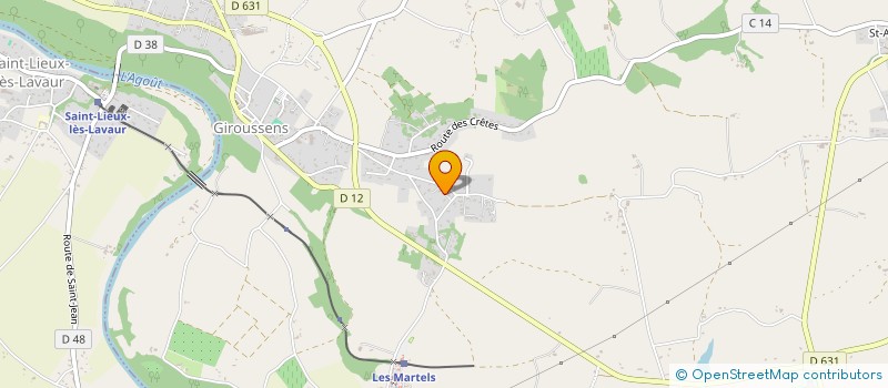 localisation de l'entreprise MADAME AGNES LECOMPTE  GIROUSSENS