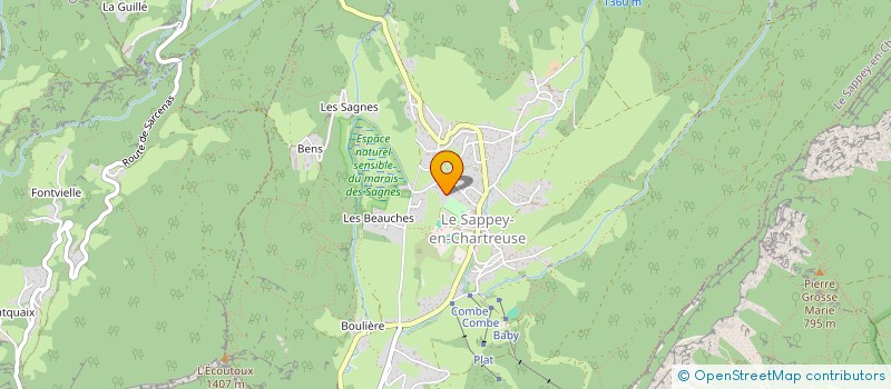 localisation de l'entreprise MADAME AGNES LEDRU  LE SAPPEY-EN-CHARTREUSE