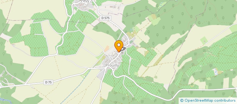 localisation de l'entreprise MADAME AGNES LEFEVRE  PROUILLY