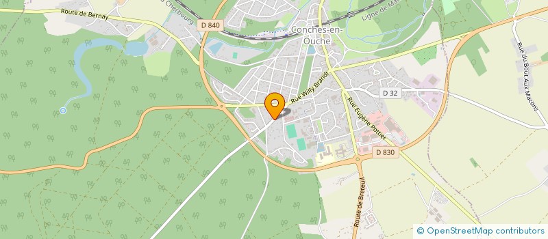 localisation de l'entreprise MADAME AGNES LEFEVRE  CONCHES-EN-OUCHE