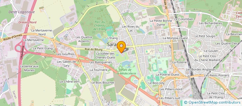 localisation de l'entreprise MADAME AGNES LEGRAND à SARAN