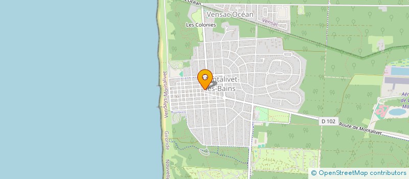 localisation de l'entreprise MADAME AGNES LELLOUCHE  VENDAYS-MONTALIVET