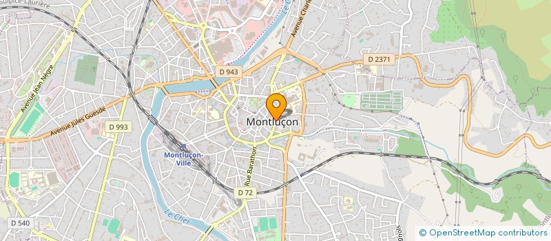 localisation de l'entreprise MADAME AGNES LELOUP  MONTLUCON