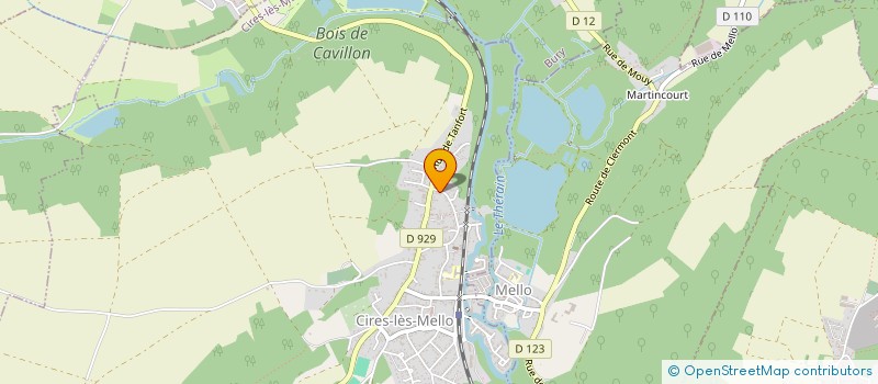 localisation de l'entreprise MADAME AGNES LEMAIRE  CIRES-LES-MELLO