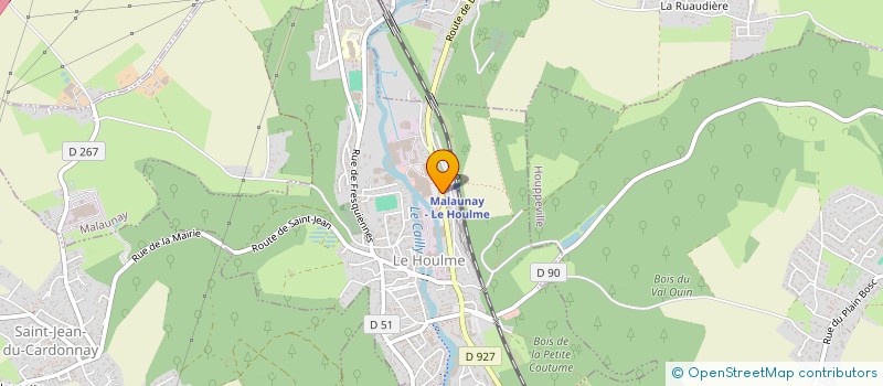 localisation de l'entreprise MADAME AGNES LEMOINE  LE HOULME