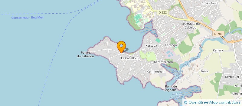 localisation de l'entreprise MADAME AGNES LEPELLETIER à CONCARNEAU