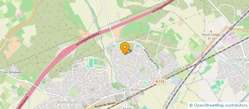 localisation de l'entreprise MADAME AGNES LESCOMBES  SAINT-BRES