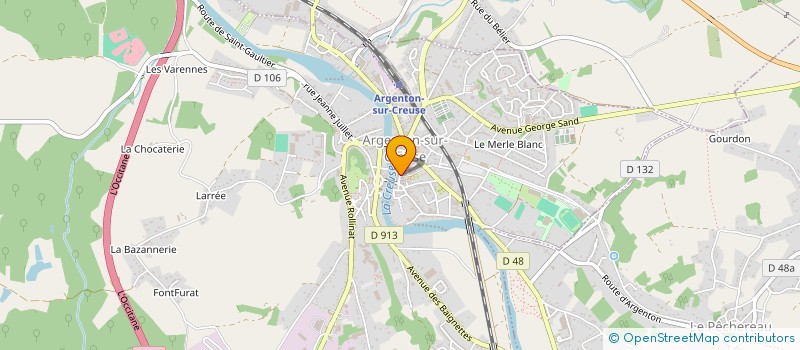 localisation de l'entreprise MADAME AGNES LESOURD à ARGENTON-SUR-CREUSE