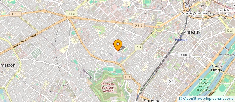 localisation de l'entreprise MADAME AGNES LHUISSIER  NANTERRE