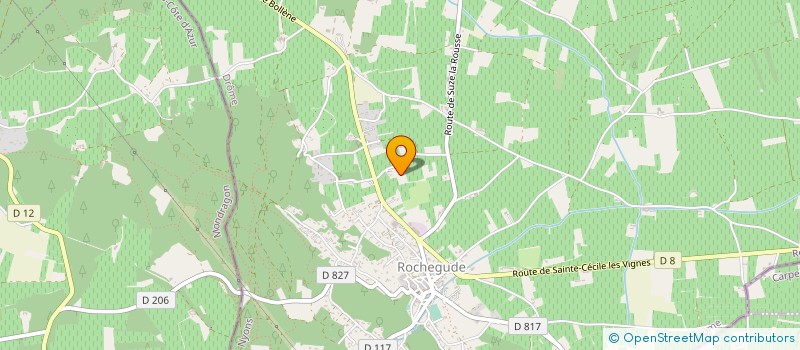 localisation de l'entreprise MADAME AGNES LIAUDET  ROCHEGUDE