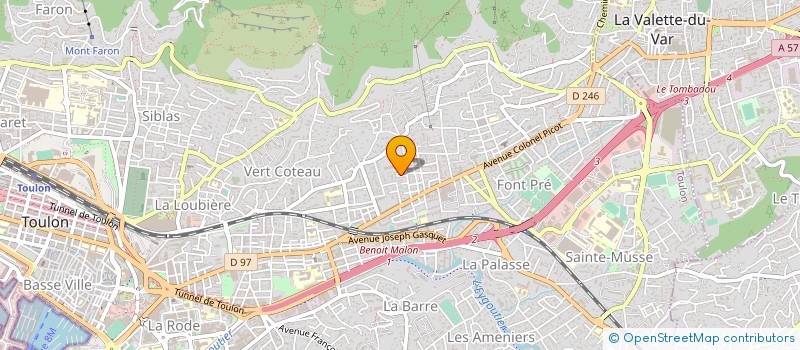 localisation de l'entreprise MADAME AGNES LIZY  TOULON