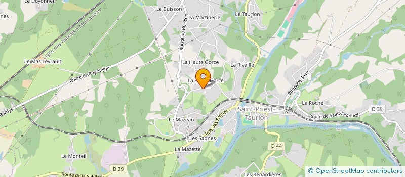 localisation de l'entreprise MADAME AGNES LOTTO  SAINT-PRIEST-TAURION