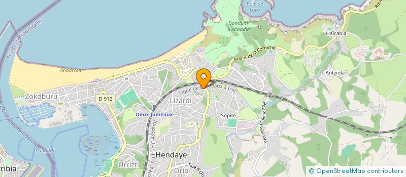 localisation de l'entreprise MADAME AGNES LOUBIERE à HENDAYE