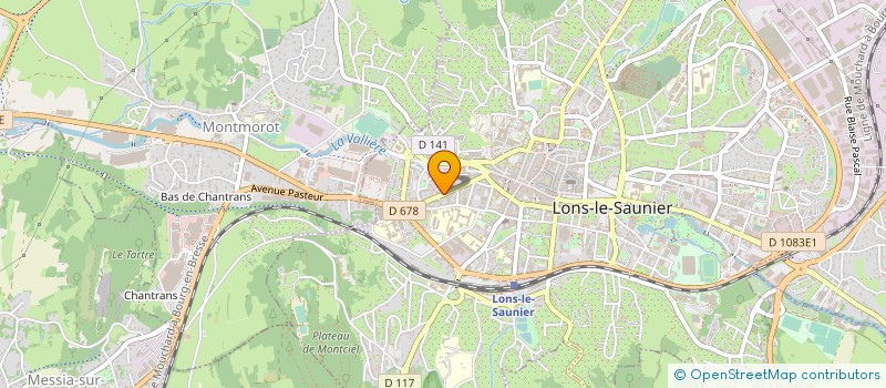 localisation de l'entreprise MADAME AGNES LOUIS à LONS-LE-SAUNIER