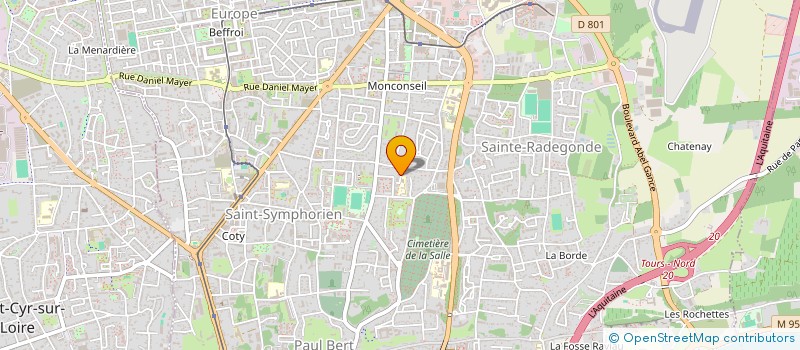 localisation de l'entreprise MADAME AGNES MAGAT  TOURS