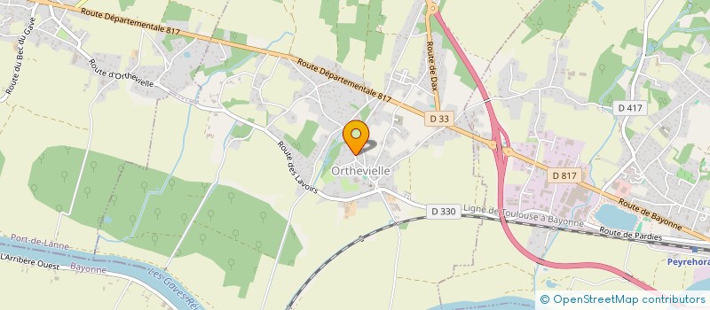 localisation de l'entreprise MADAME AGNES MAILLON  ORTHEVIELLE