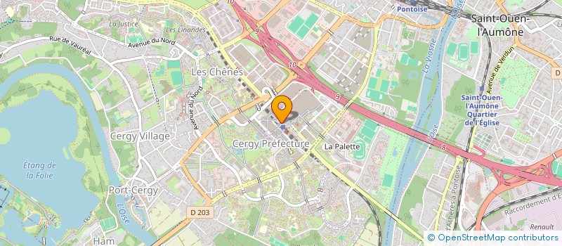 localisation de l'entreprise MADAME AGNES MAKOB  CERGY