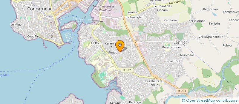 localisation de l'entreprise MADAME AGNES MALANDRIN à CONCARNEAU
