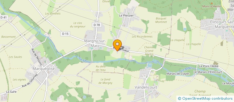 localisation de l'entreprise MADAME AGNES MALLET  MARGNY-SUR-MATZ