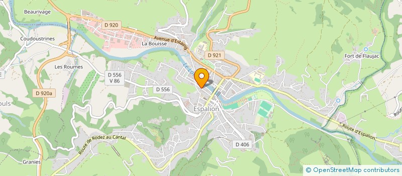 localisation de l'entreprise MADAME AGNES MANGONI  ESPALION