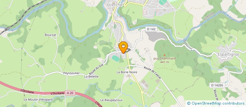 localisation de l'entreprise MADAME AGNES MANTE à UZERCHE