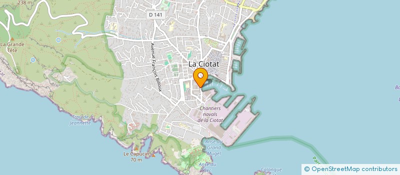 localisation de l'entreprise MADAME AGNES MARCAINI  LA CIOTAT